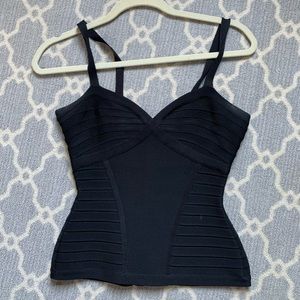Hervé Léger black bandage top